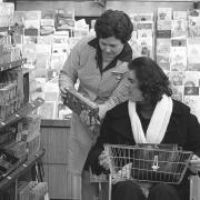 Christmas shopping in the Woolworths at Kings Lynn. Date: November 29, 1974