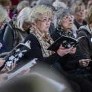 Fakenham Choral Society rehearse for their evening concert in aid of the Norfolk Hospice. Picture: Matthew Usher.