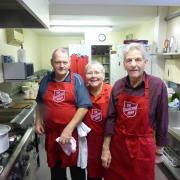 Chefs ready to cook up a storm for the Dereham Salvation Army Christmas lunch.  Picture: Trevor Theobald