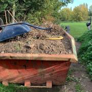 Fakenham Town Council has confirmed they put a skip in front of the entrance of Aldiss Park as a temporary measure, to prevent trespassing