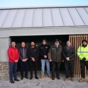 Representatives from Aspect and North Norfolk District Council outside the new public toilets in the Stearman’s Yard Car Park in Wells