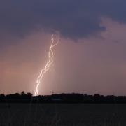 A thunderstorm warning has been issued for the whole of Norfolk