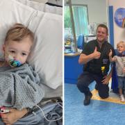 Max is a lover of all things emergency services, and police officers from March were there at the hospital to surprise him following his end of treatment.