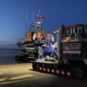 The Duke of Edinburgh being launched on its first rescue 'shout'