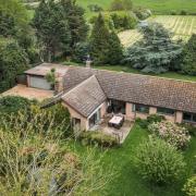 The bungalow seen from above in Holme-next-the-Sea