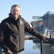 Robert Smith, harbourmaster at Wells is preparing the defences ahead of Storm Agnes