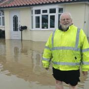 Barry Herber was among the people in Attleborough affected by flooding