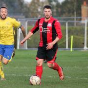 Callum Brain from Wells Town, who added the Seassiders' second goal against Castle Acre. Image: Shay Porter