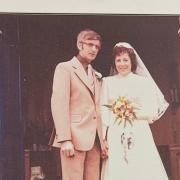 Tributes have been paid to Roy Bullen from Hindringham who was involved with the parish church for many years - Pictured here on his wedding day to Esme