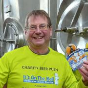 David Holliday, co-owner of the North Norfolk brewery, Moon Gazer Ales, is launching two new ales, Tobi’s Tipple, to raise awareness of testicular cancer