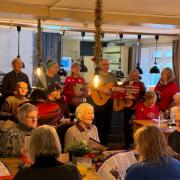 The Crown in Fakenham held  its annual free Christmas lunch for those who are alone this festive season