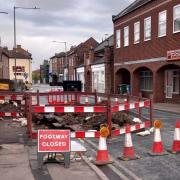 A road closure is causing delays for drivers in Fakenham