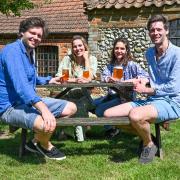 The Maufe family at Branthill Farm on the Holkham estate near Wells. From left, Bruin, Andrea, Atessa and Max