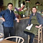 L-R Luke Wasserman, co-owner, and Grant Cotton, head chef, inside Nest Farmhouse Picture: Sonya Duncan