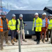 Flagships' delivery manager James Ollington, pre-construction manager Kai Gibbon, senior project manager Stephen Jones; Munnings Construction contracts manager Richie Yallop, site manager Paul Hazelwood, Flagship's pre-construction manager Dan