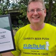 David Holliday with his Rural Business Awards certificate