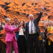 Liberal Democrat deputy leader Daisy Cooper and Sir Ed Davey (James Manning/PA)