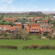 An indicative view of the proposed development of six homes from Home Hill, in Stiffkey, from Vertex Architecture's plans.