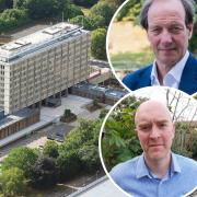 County council deputy leader Andrew Jamieson (inset top) and charity boss David Powles (inset bottom) both fear the end of a grant which has helped tens of thousands in Norfolk