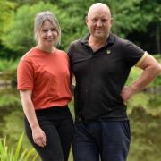 Kelly and Lee Carver at the East Bilney Lakes