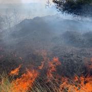 A fire broke out off the coast of Wells-next-the-Sea