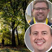 Norfolk County Council has scrapped its target to plant a million trees by 2025. Inset: County councillors Rob Colwell and James Bensly