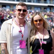 Adam Peaty and Holly Ramsay (Tim Goode/PA)