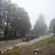 A destroyed bridge after recent floods in Jesenik, Czech Republic (Petr David Josek/AP)