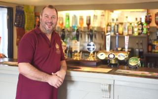 Glen Mallett at The Crown pub in Reepham in 2017