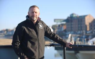 Robert Smith, harbourmaster at Wells is preparing the defences ahead of Storm Agnes